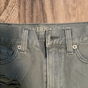 Size 0 dark green mom jeans